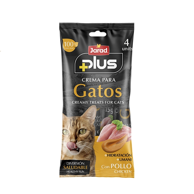 Crema gato pollo